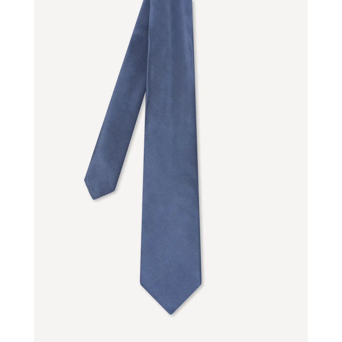 Charlie Allen Luxury Navy Woven Twill Tie - 100% Silk main product photo
