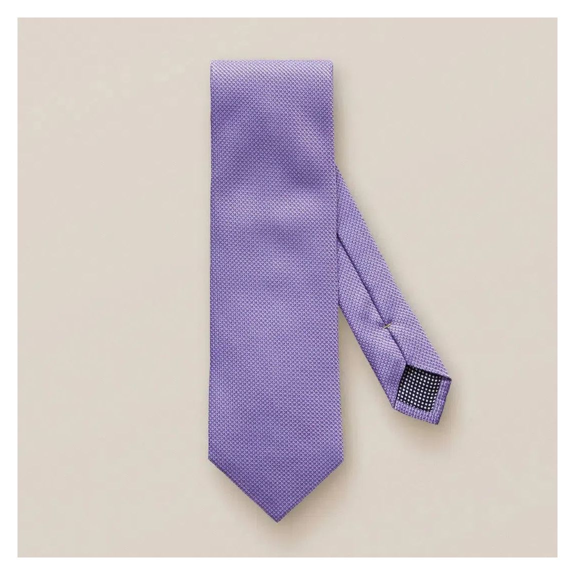 Eton Silk Micro Diamond Pattern Tie in Mid Purple - Classic Elegance main product photo