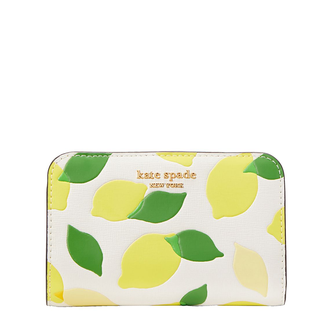 Parchment Lemon Print Compact Wallet main product photo