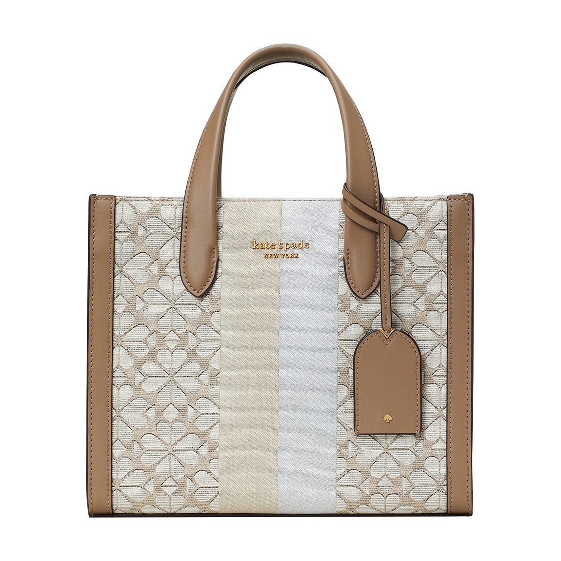 Natural Spade Jacquard Manhattan Small Tote main product photo