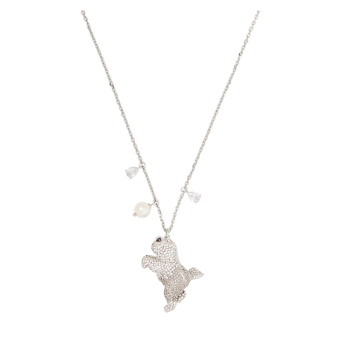 Silver Sheep Dog Pendant Necklace main product photo
