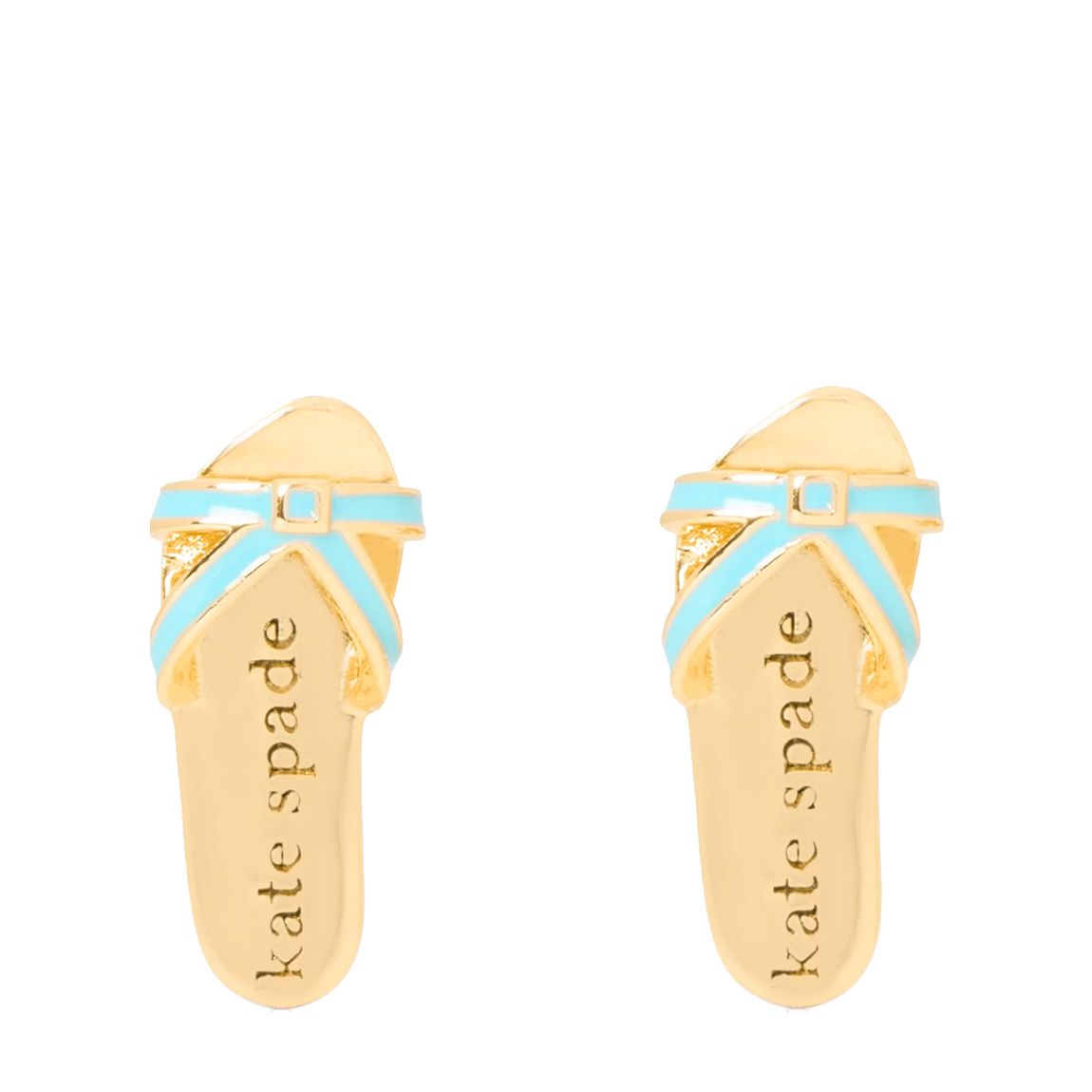 Gold Flip Flop Stud Earrings main product photo