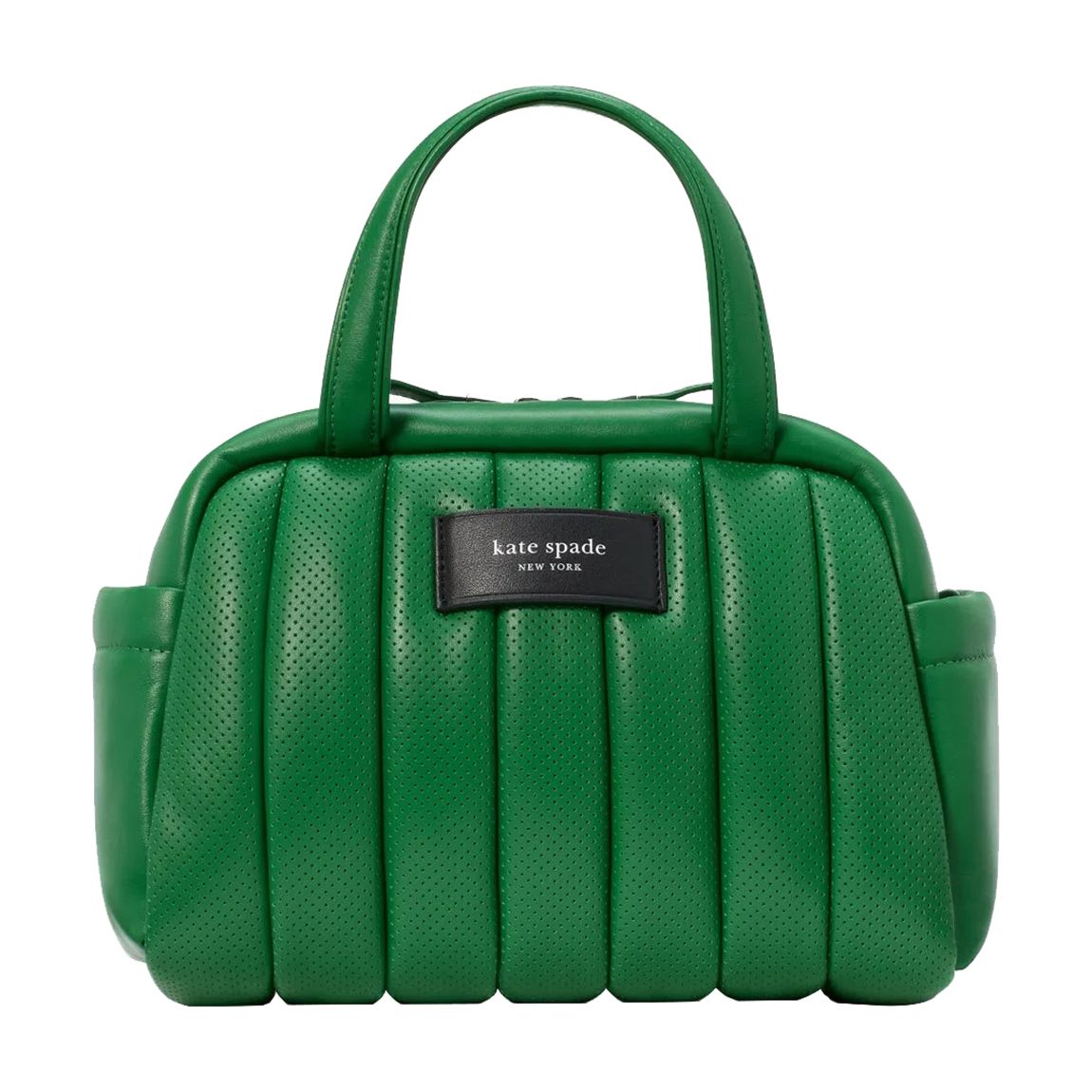 Watercress Green Perforated Satchel main product photo