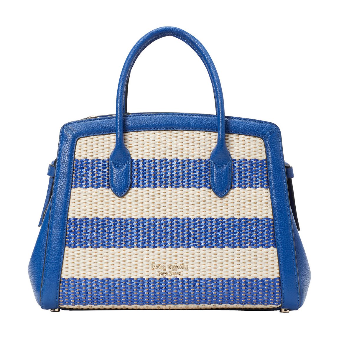 Classic Blue Knott Woven Medium Satchel main product photo