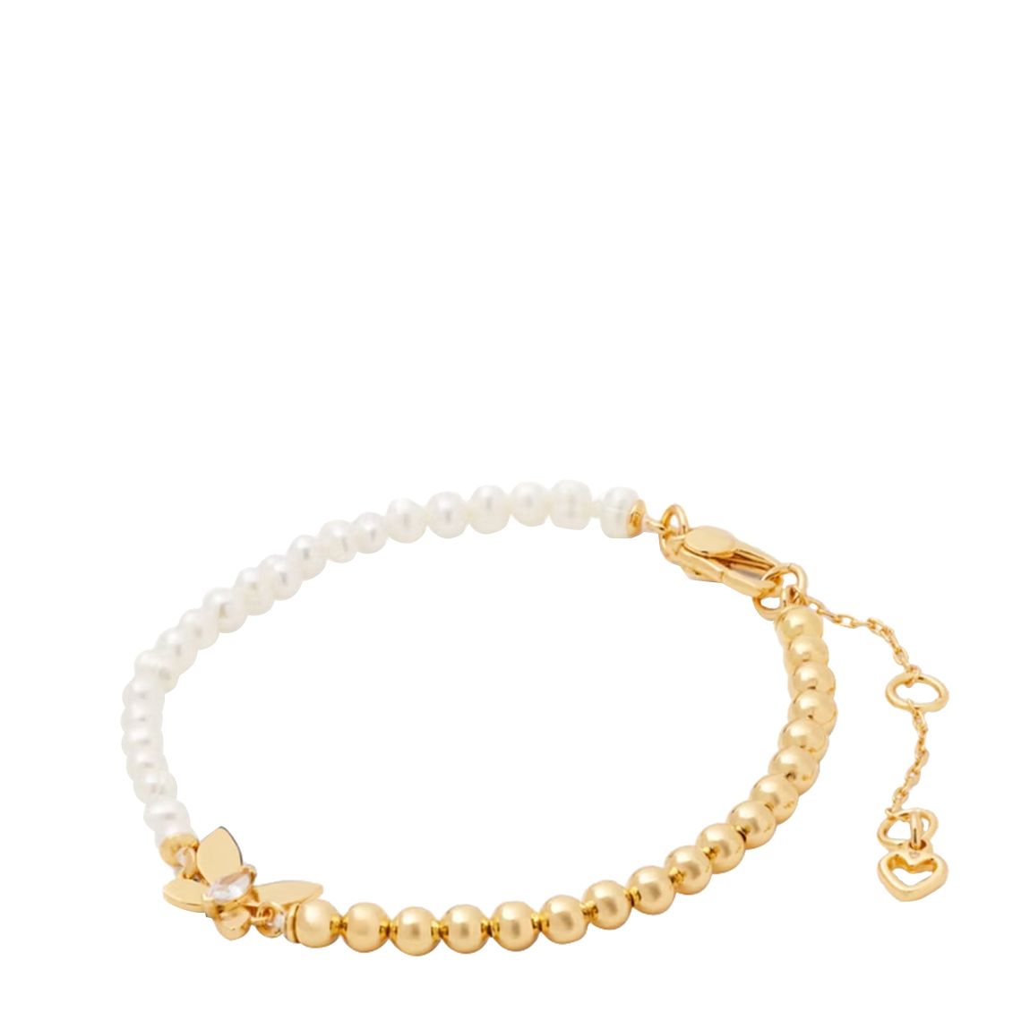 Gold and Pearl Bead Bracelet main product photo