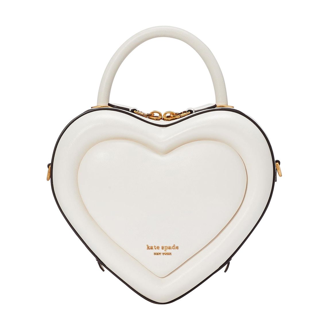 Cream 3D Heart Crossbody main product photo