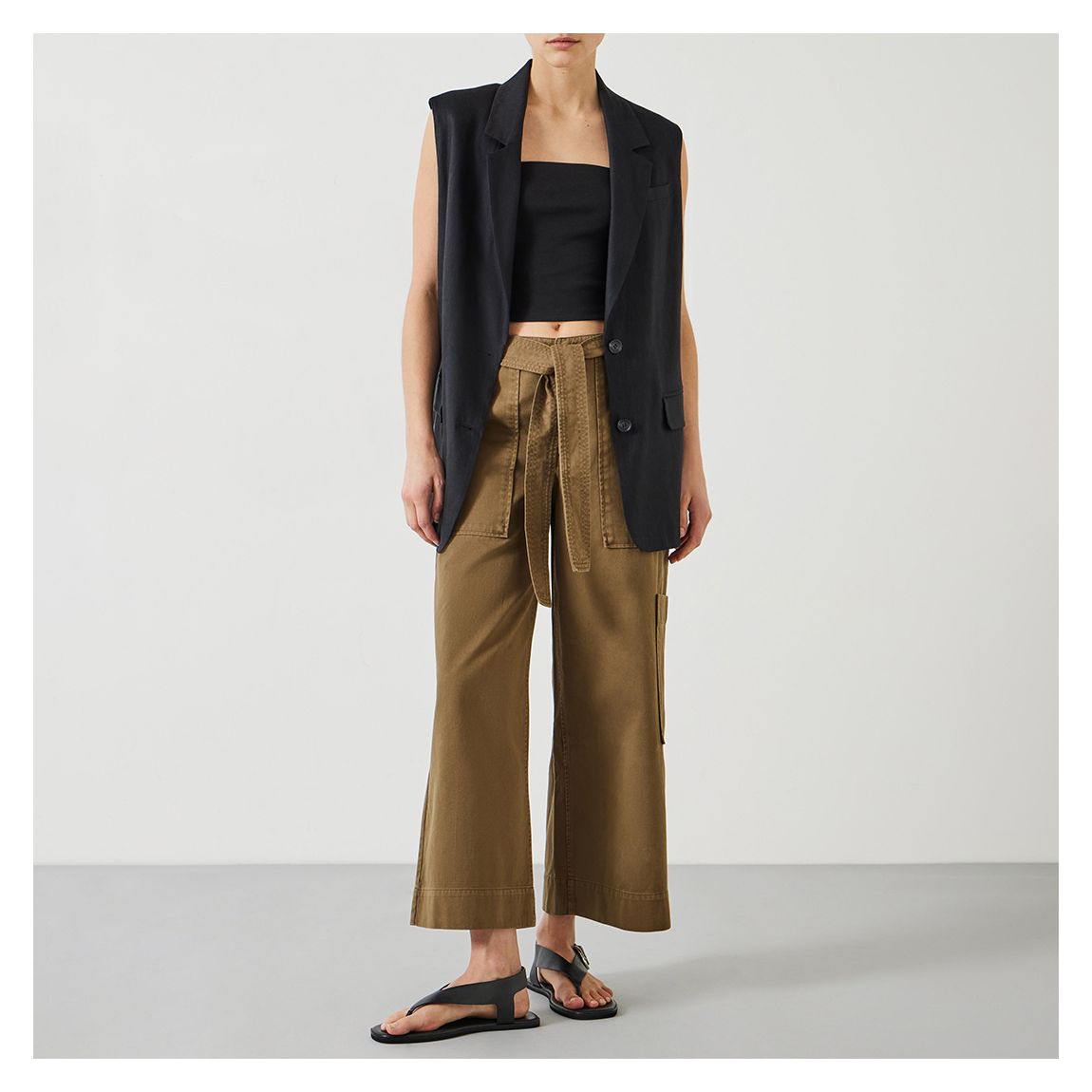 Khaki Annie Ankle Grazer Trousers main product photo
