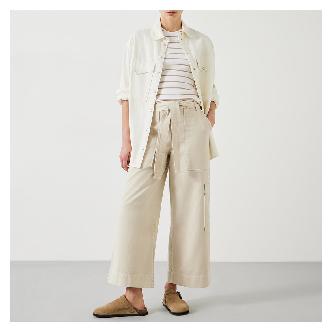 Stone Annie Ankle Grazer Trousers main product photo