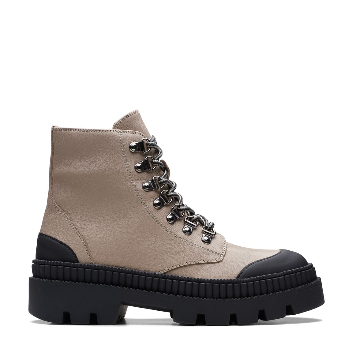 Taupe Leather Aprilla Hiking Boots main product photo