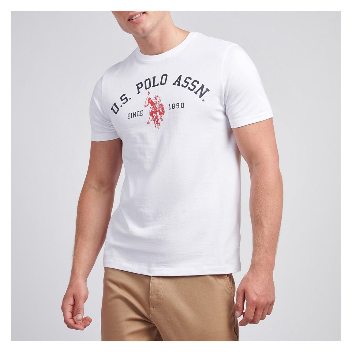 White Signature Arch Print Cotton T-Shirt main product photo