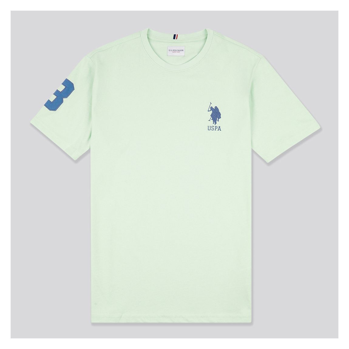 Light Green Player 3 Patchwork Cotton T-Shirt main product photo