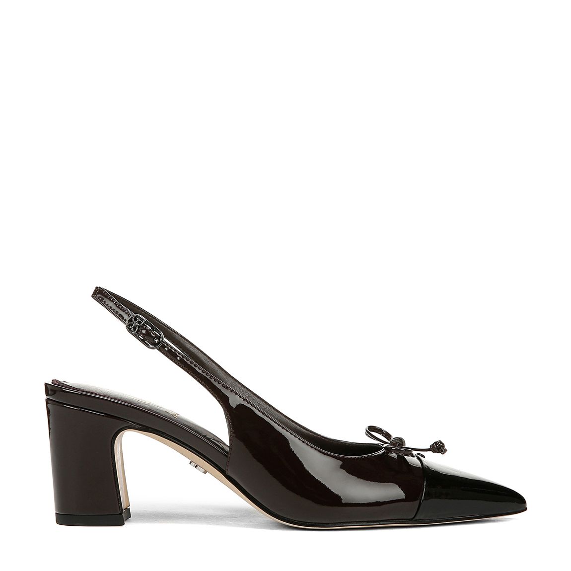 Women's Chocolate/Black Willette Leather Court Shoes main product photo