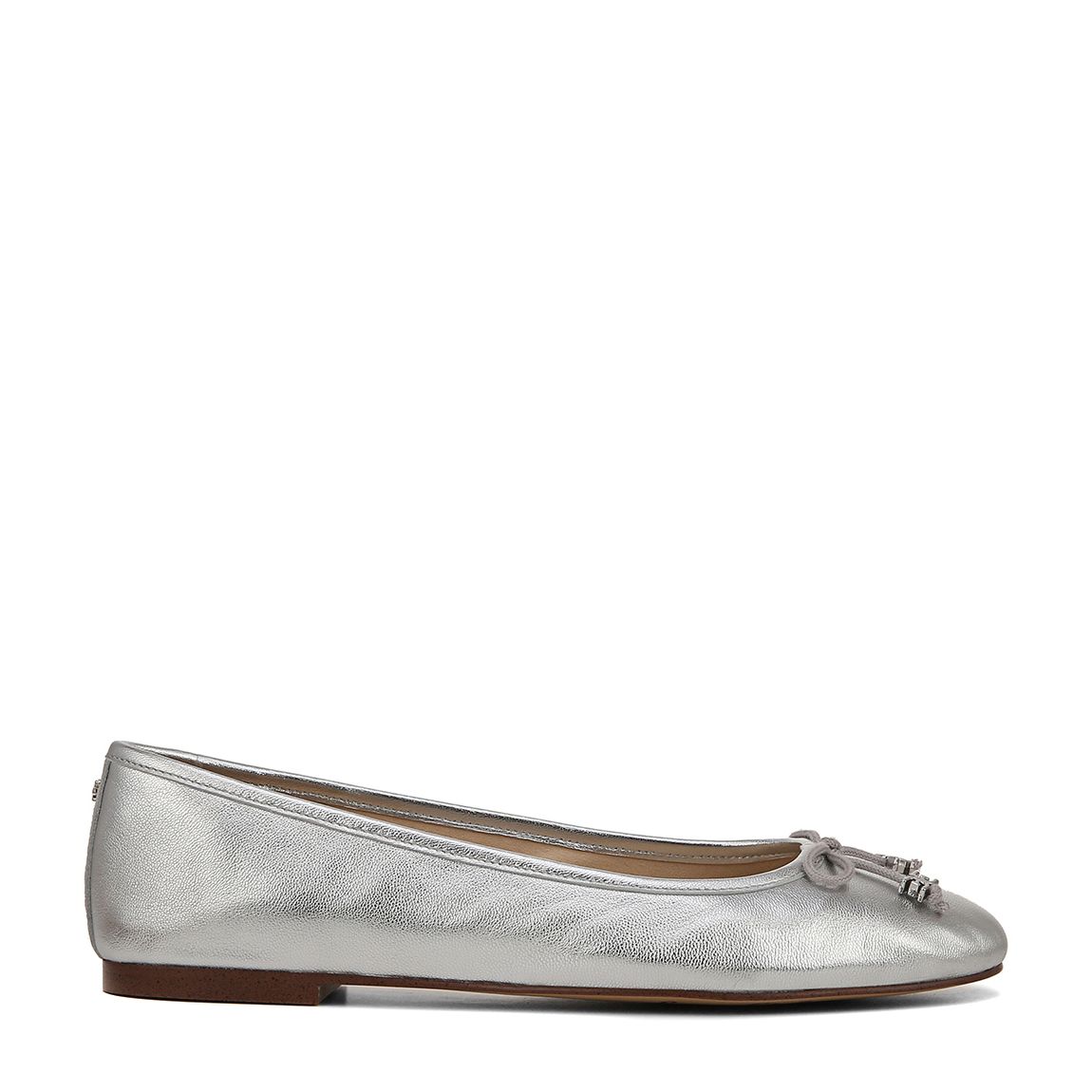 Women's Silver Felicia Luxe Ballet Pumps main product photo