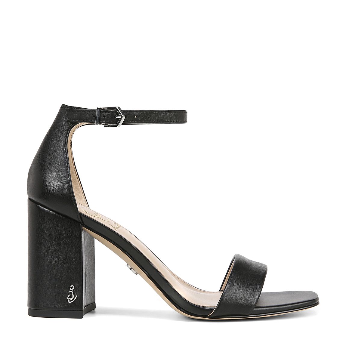 Women's Black Daniella Leather Heeled Sandals main product photo