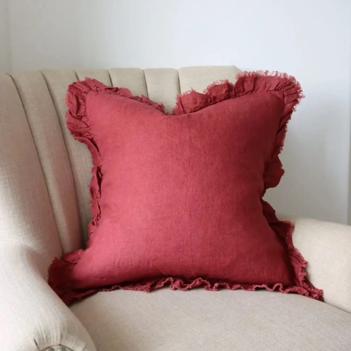 Hallie Burgandy Cushion 45x45 main product photo