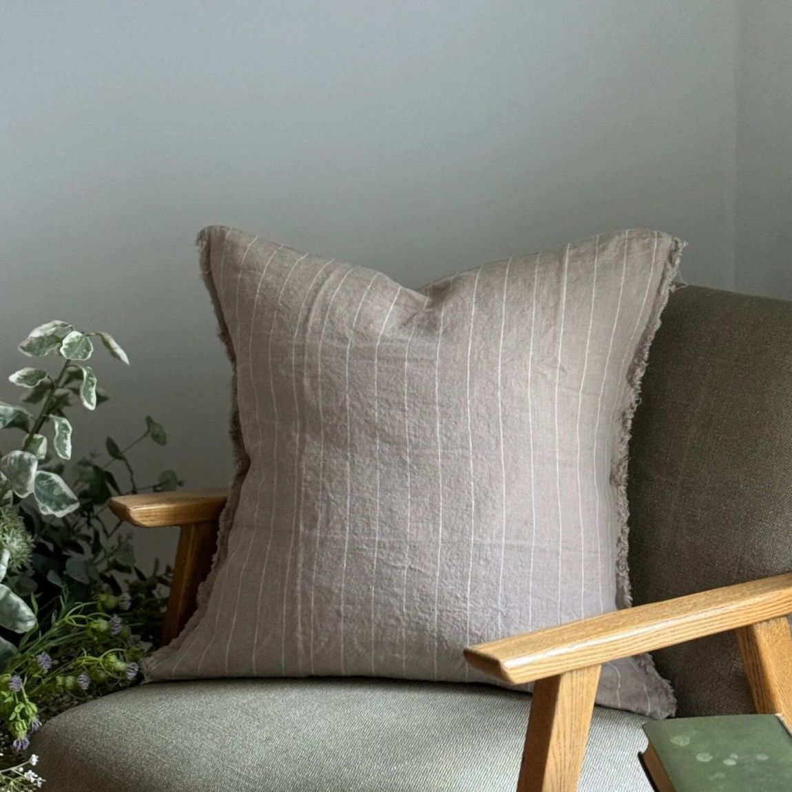 Esmee Beige Stripe Cushion 53x53 main product photo