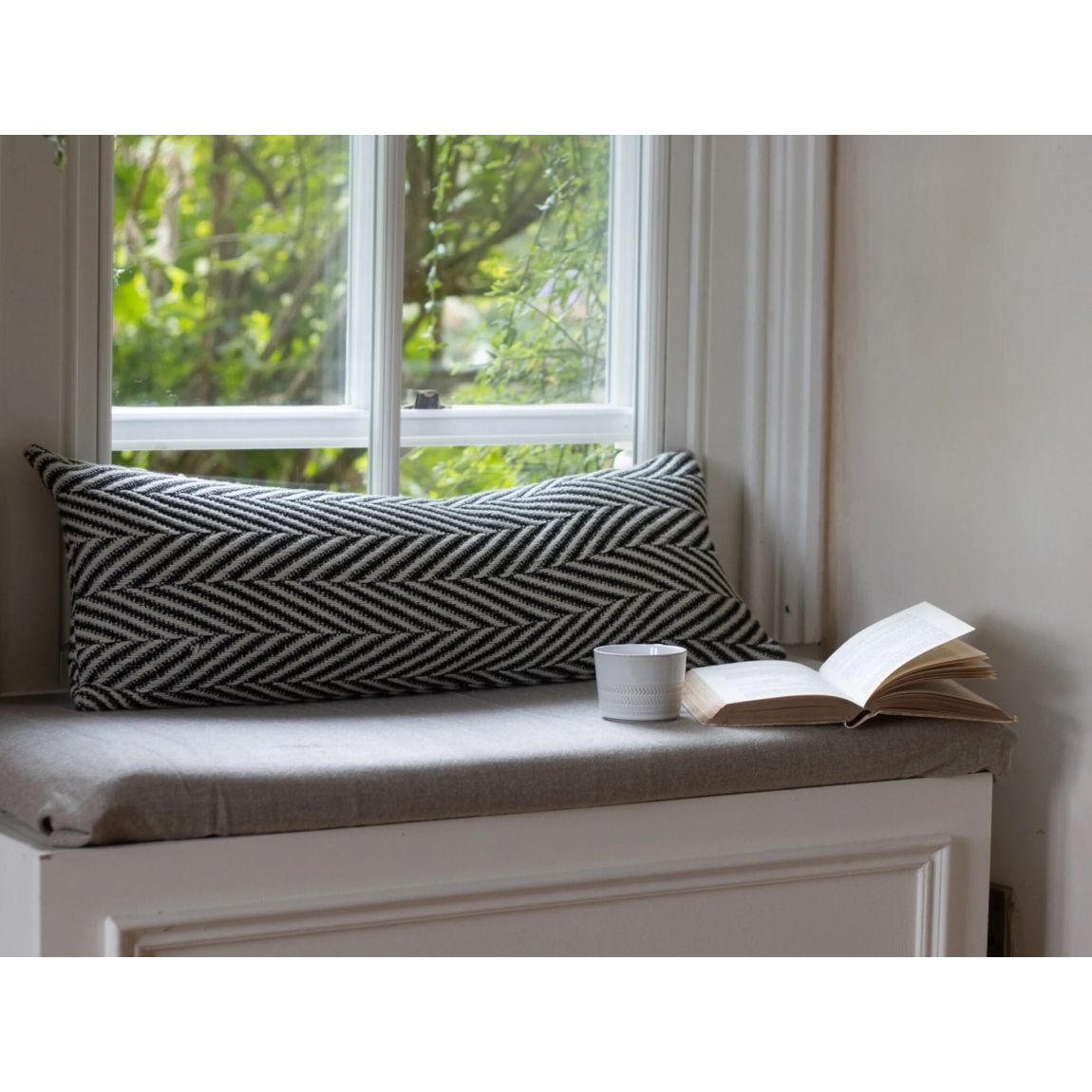 Lottie Chevron Bolster Cushion 80x30 main product photo