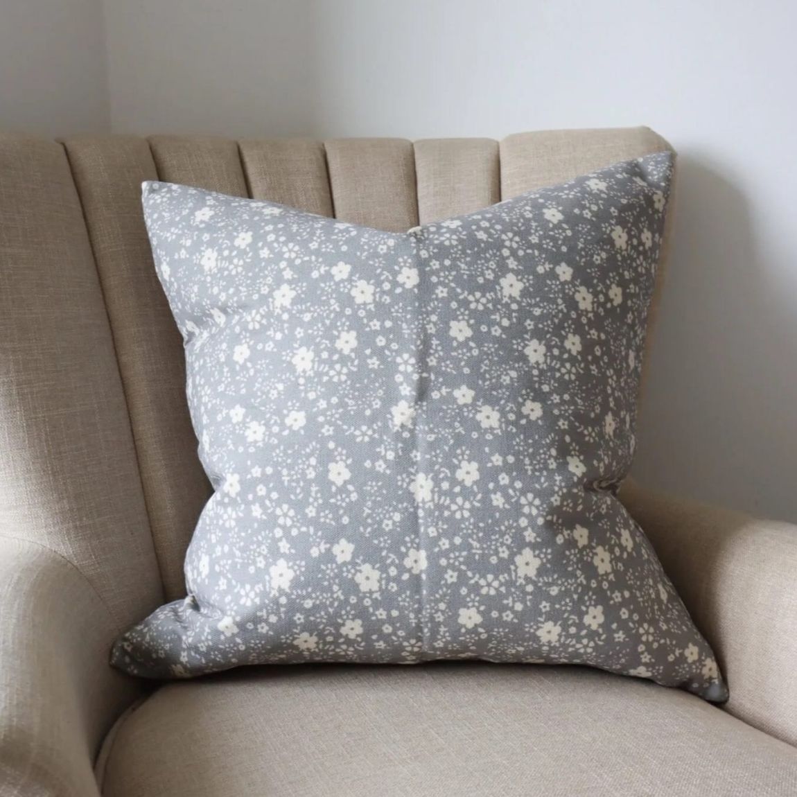 Aria Grey Floral Cushion 45x45 main product photo