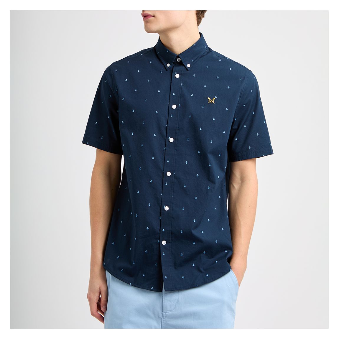 Navy Short Sleeve Anchor Shirt main product photo