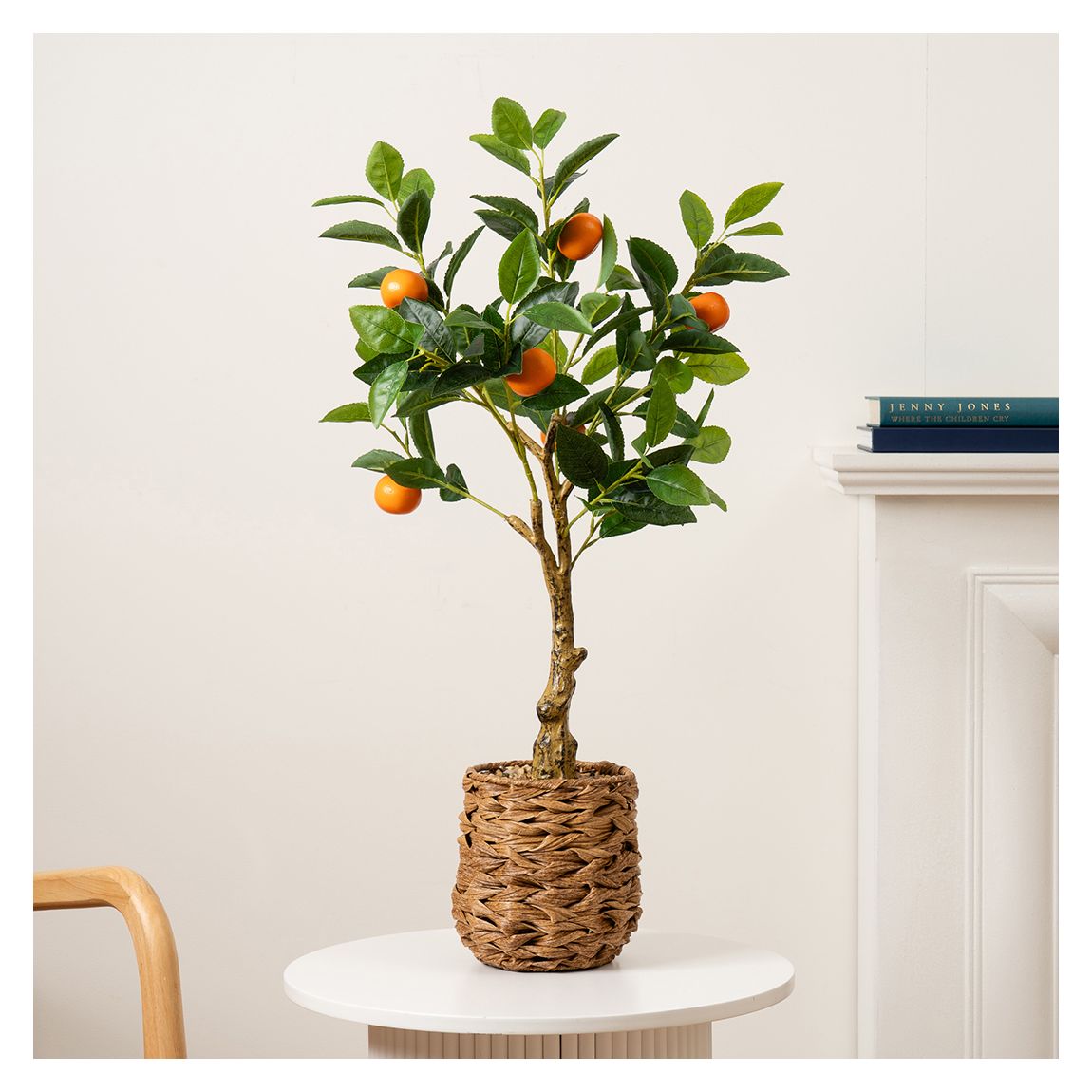 Orange Tree in Woven Basket, 76cm main product photo