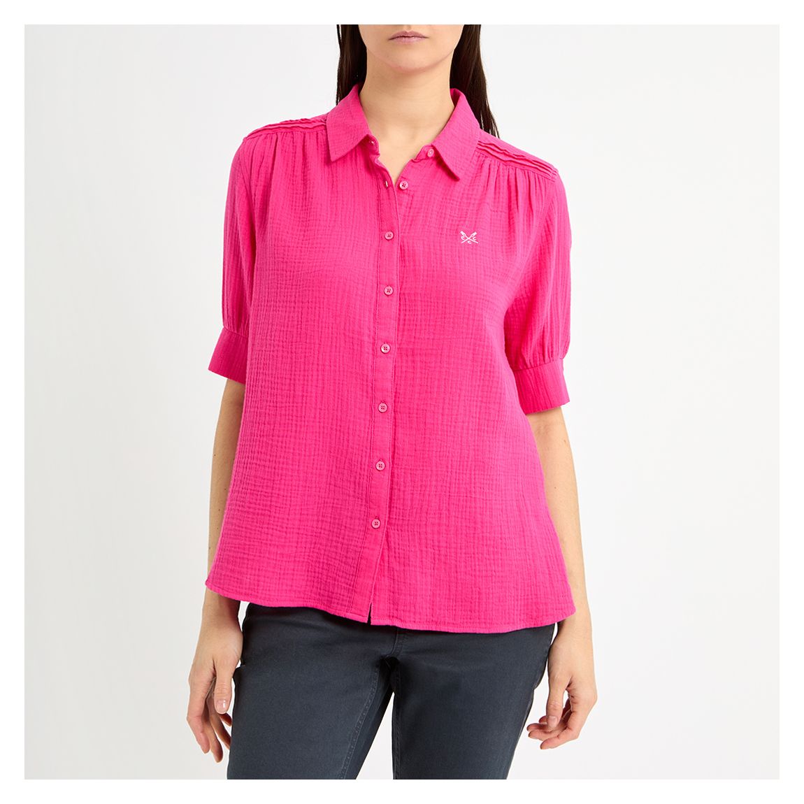 Pink Hayley Double Cloth Shirt main product photo