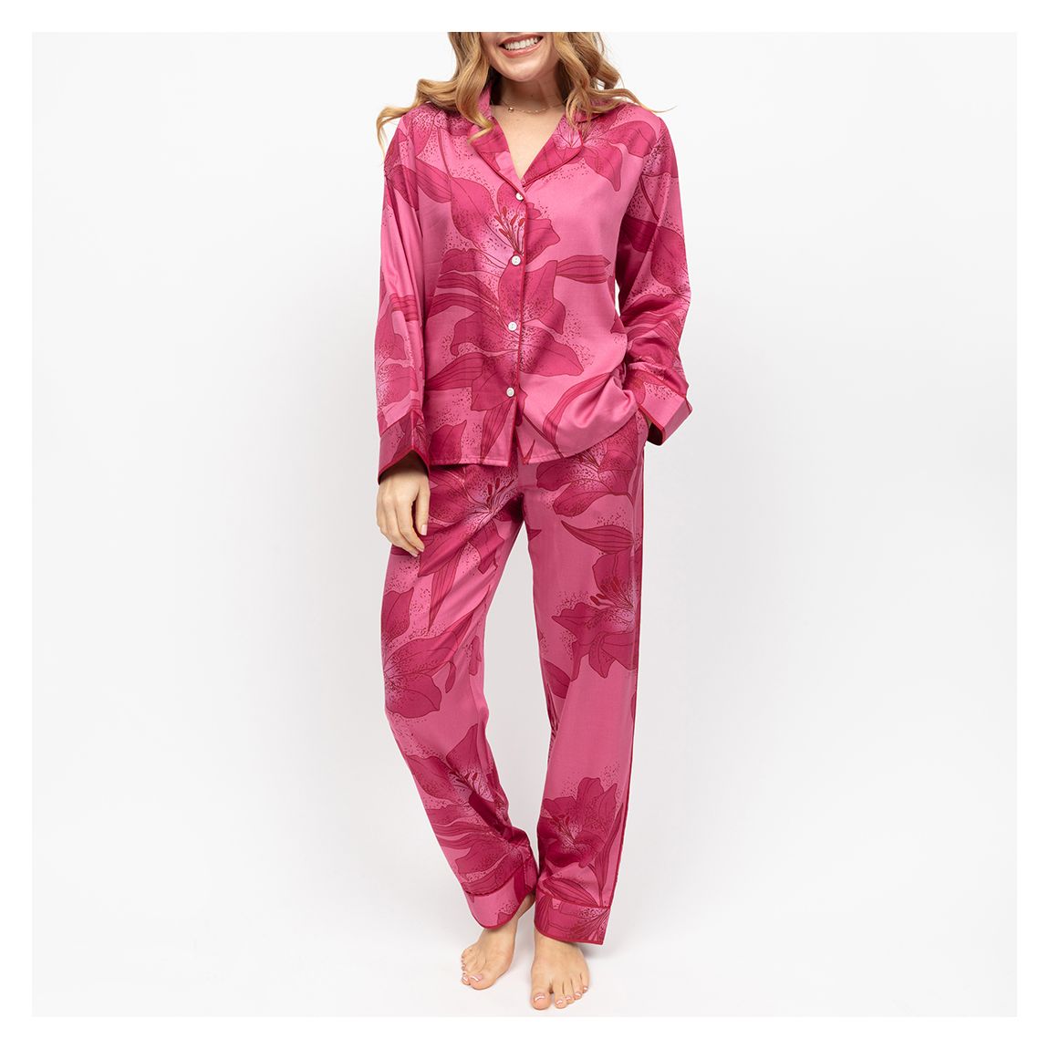 COVENT GARDEN FLORAL PRINT LONG SLEEVE PYJAMA SET main product photo
