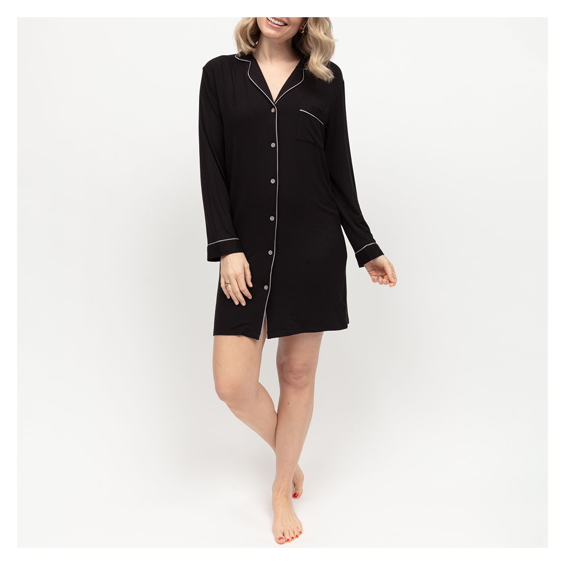 PARKER REVERE JERSEY LONG SLEEVE NIGHTSHIRT main product photo