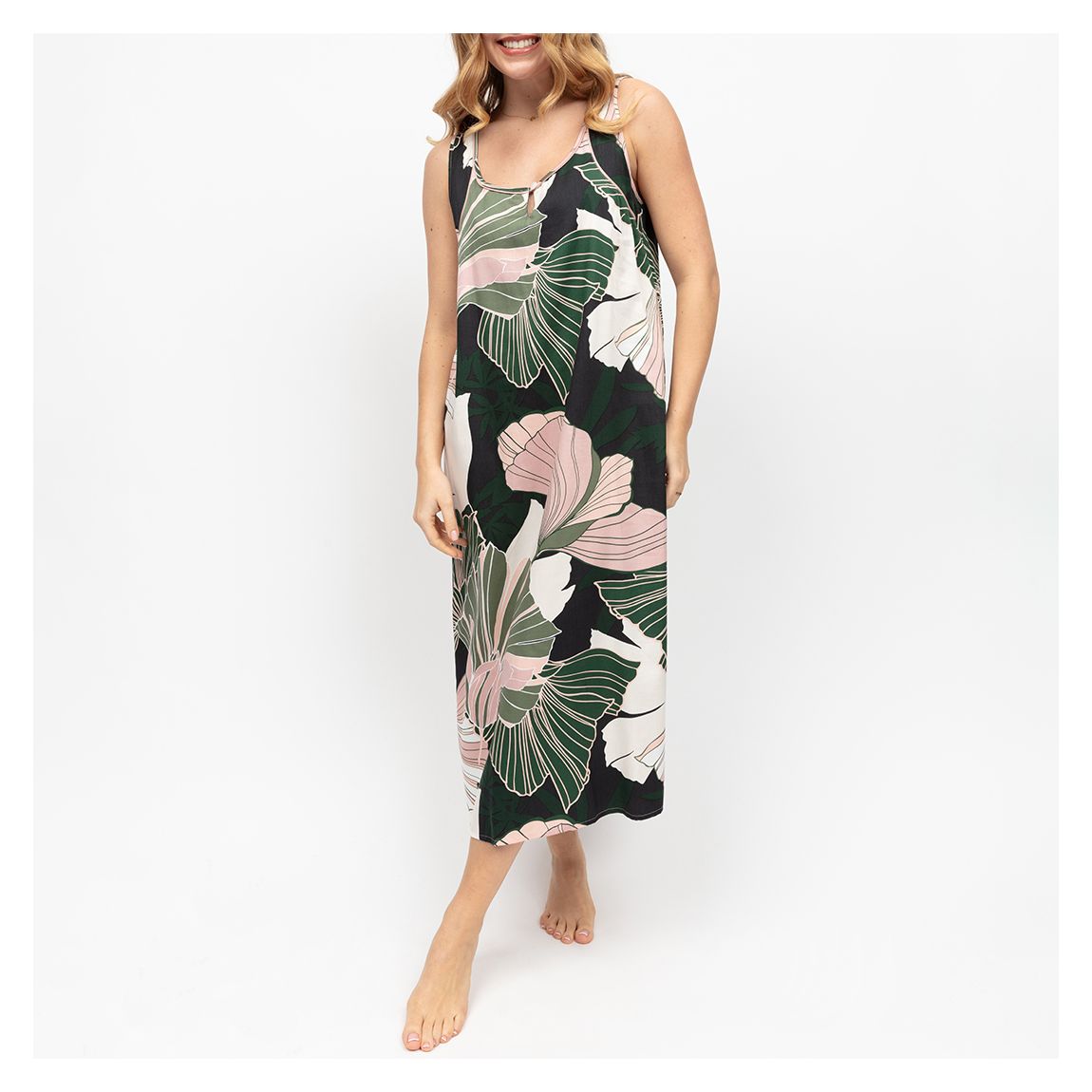 Highbury Floral Print Long Nightdress main product photo