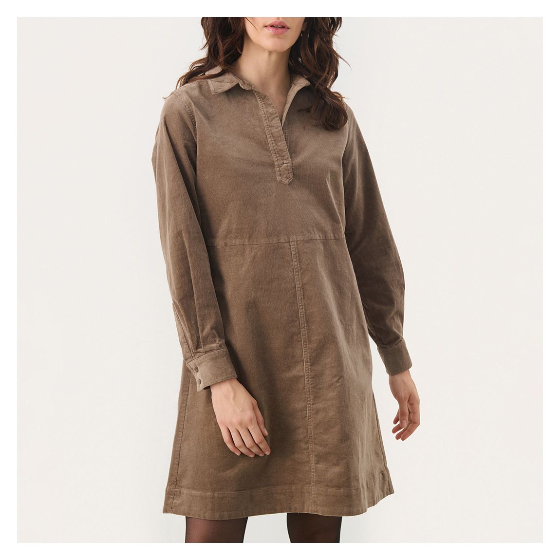 Walnut Corduroy Mini Dress main product photo