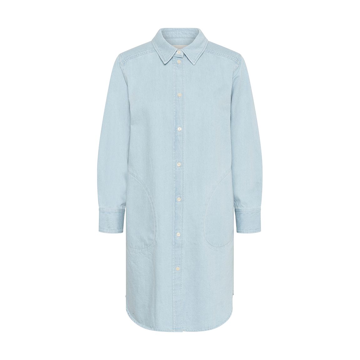 Light Blue Denim Shirt Dress main product photo