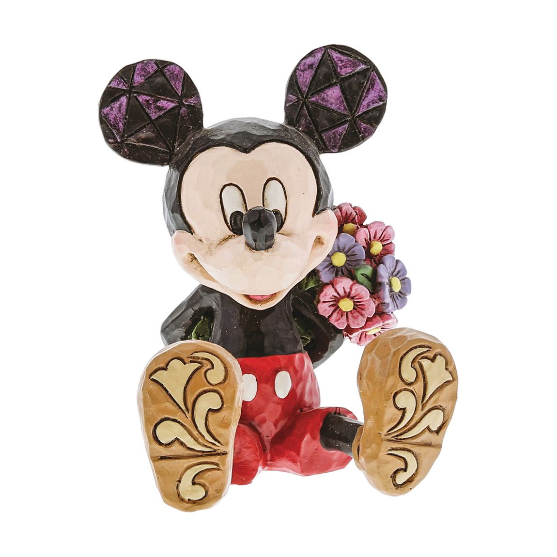 Mickey Mouse with Flowers Mini Figurine main product photo