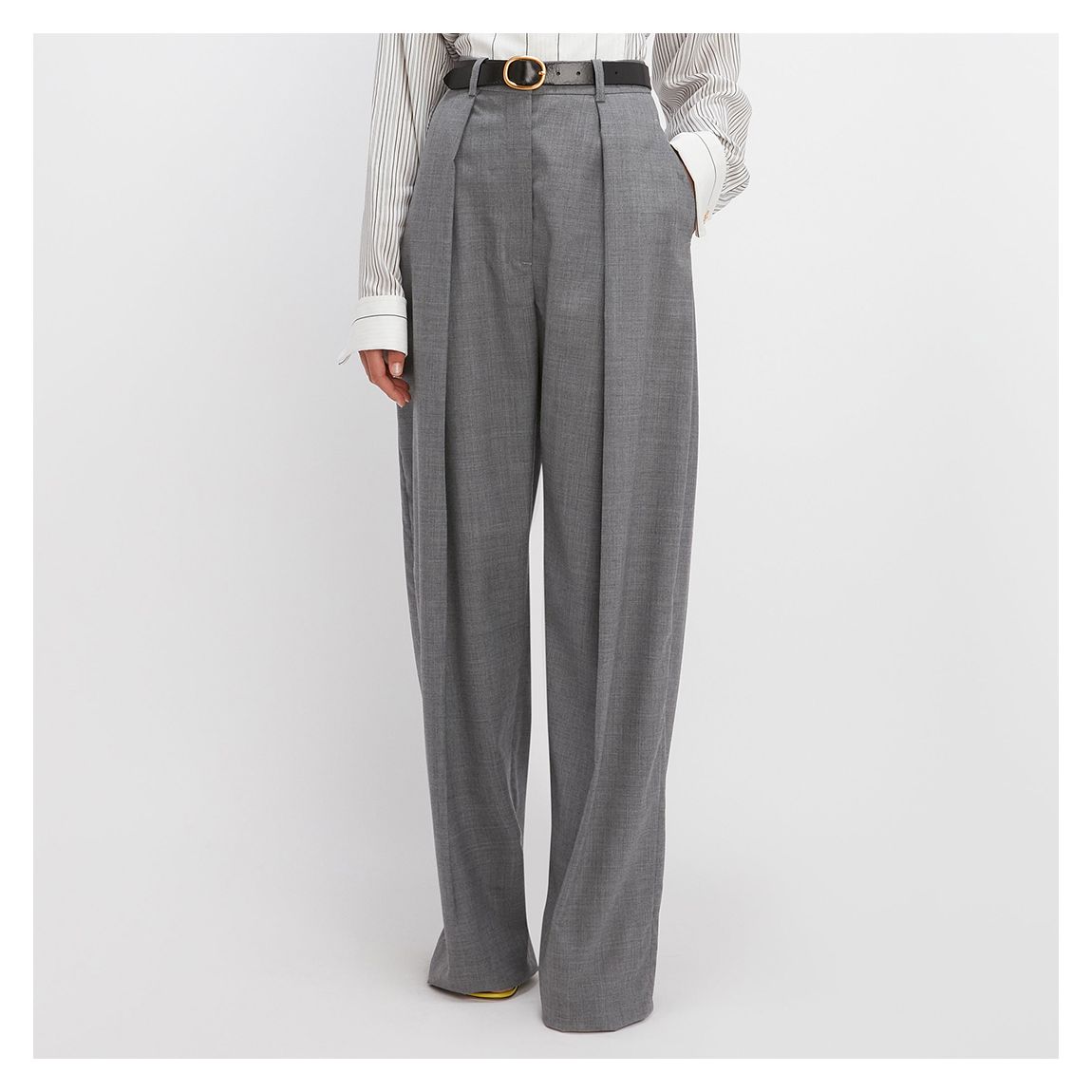 Wide Leg Pleated Trouser main product photo