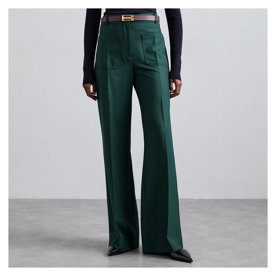 Bottle Green Alina Trouser main product photo