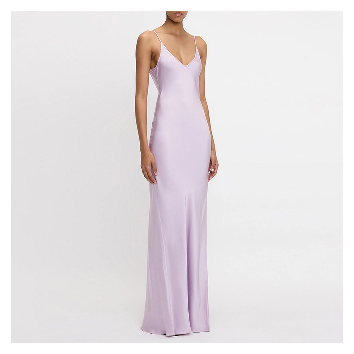 Lilac Backless Cami Gown main product photo