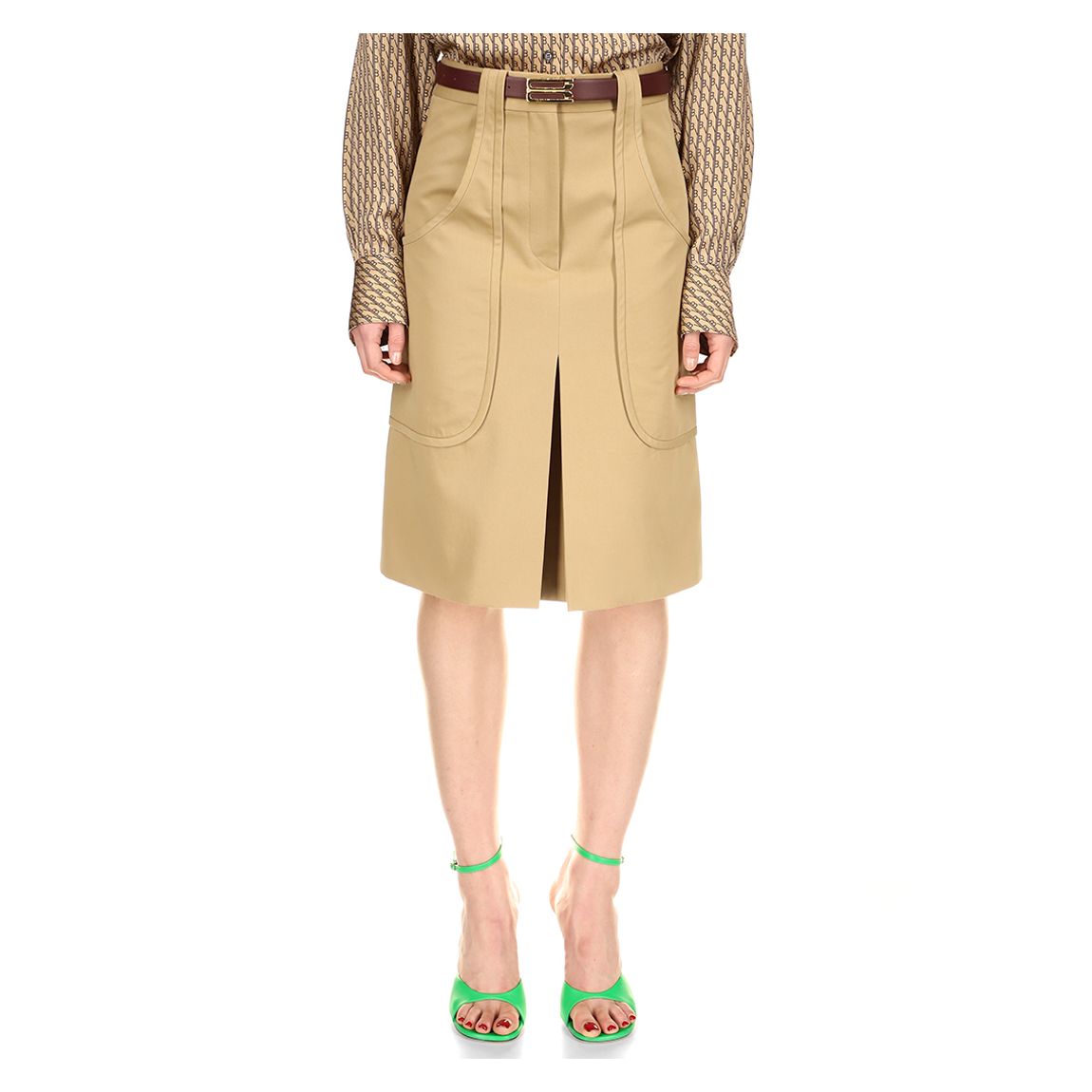 Camel Utility Pocket Midi Skirt main product photo