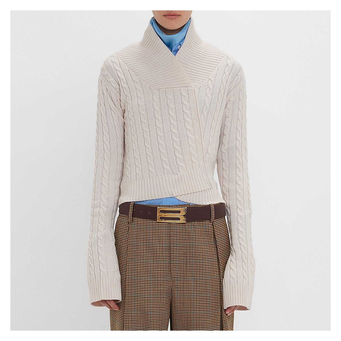 Bone Wrap Cable Knit Jumper main product photo
