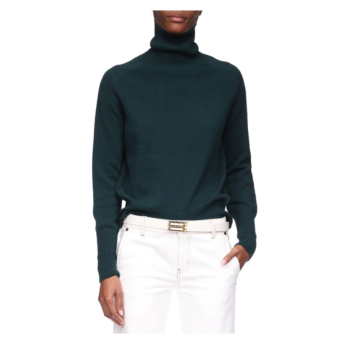 Dark Pine Roll Neck Jumper main product photo