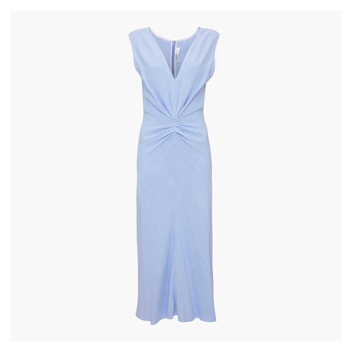 SLEEVELESS GATHERED WAIST MIDI DRESS main product photo