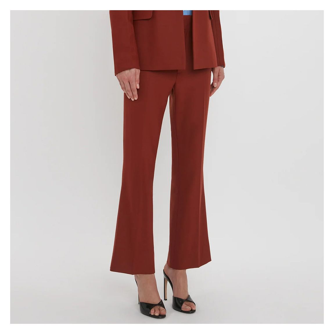 Russet 70s Cropped Flare Trouser main product photo