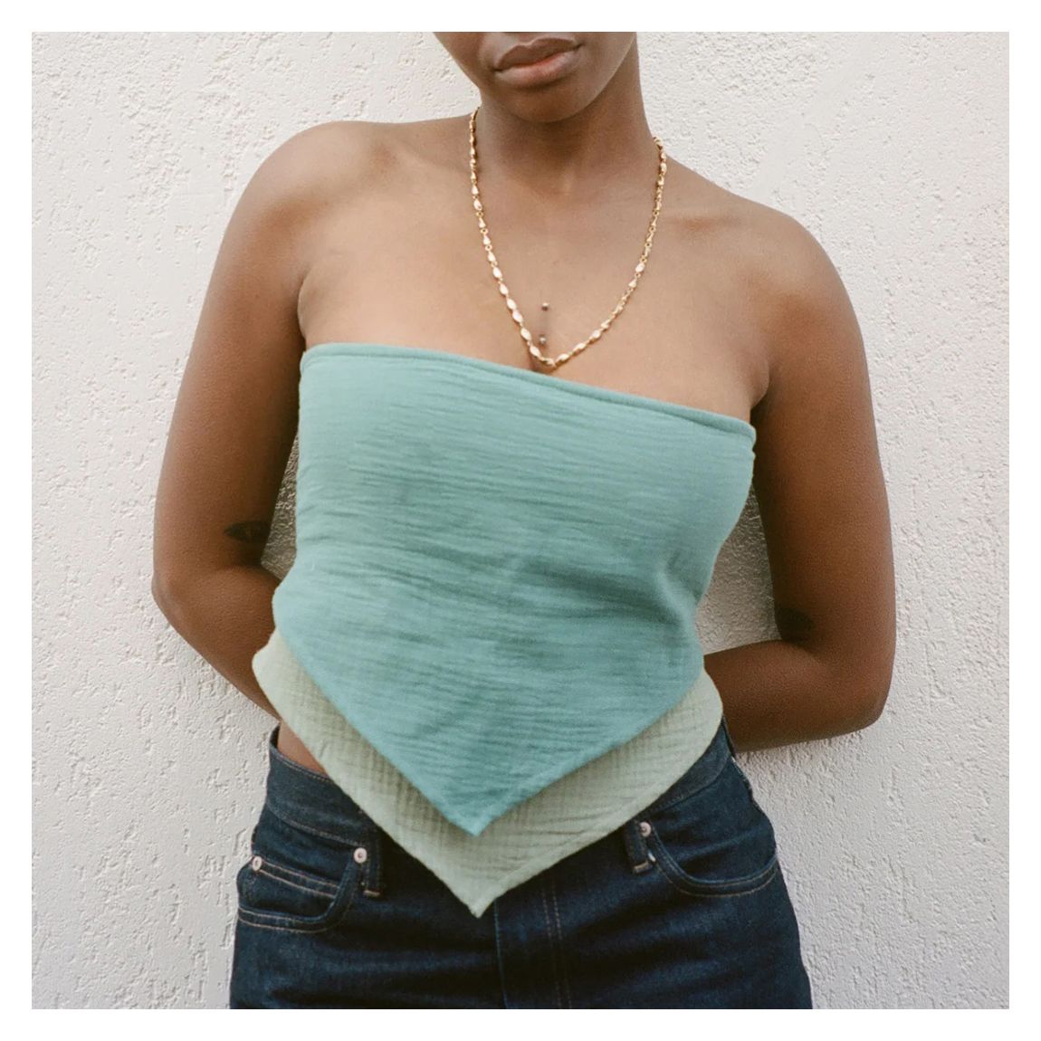 Sage Double Bandeau Top main product photo