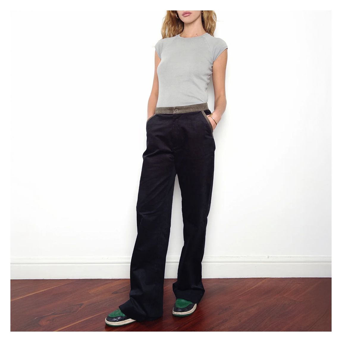 Black Corduroy Trousers main product photo