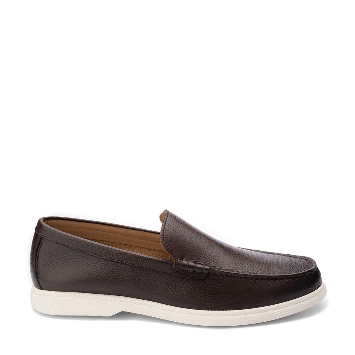Brown Ethan Grain Loafer main product photo