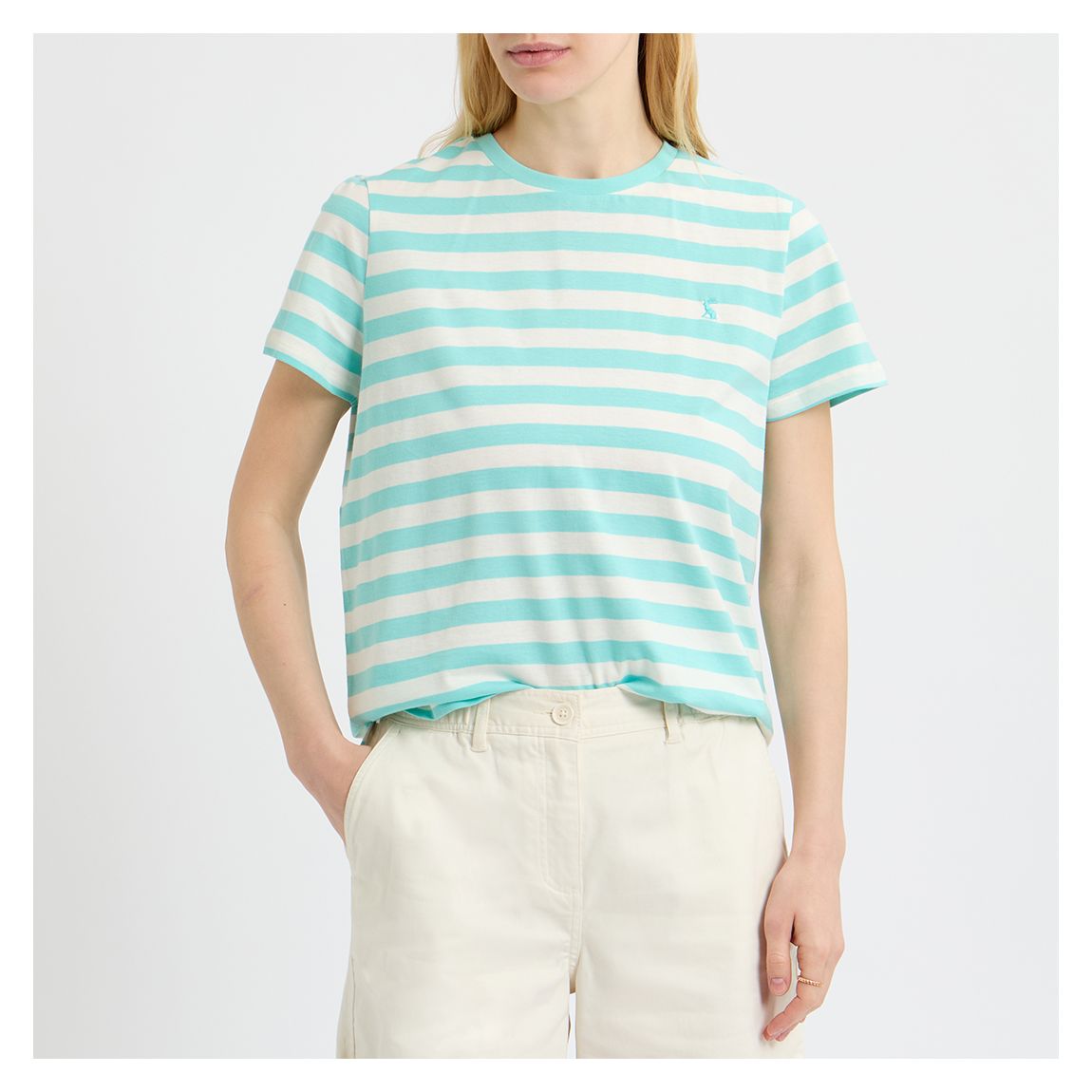 Special Price - Aqua/White Stripe Tee main product photo