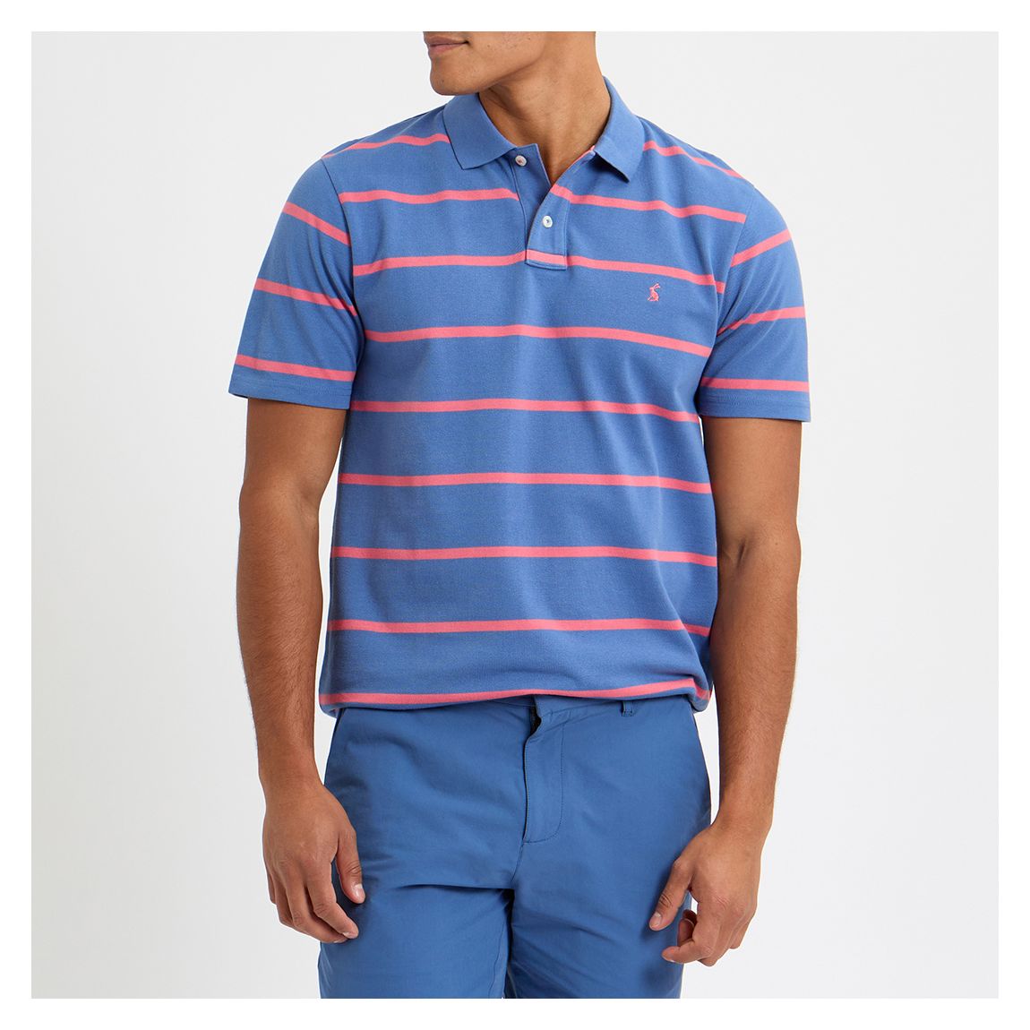 Special Price - Red/Blue Stripe Filbert Polo Shirt main product photo