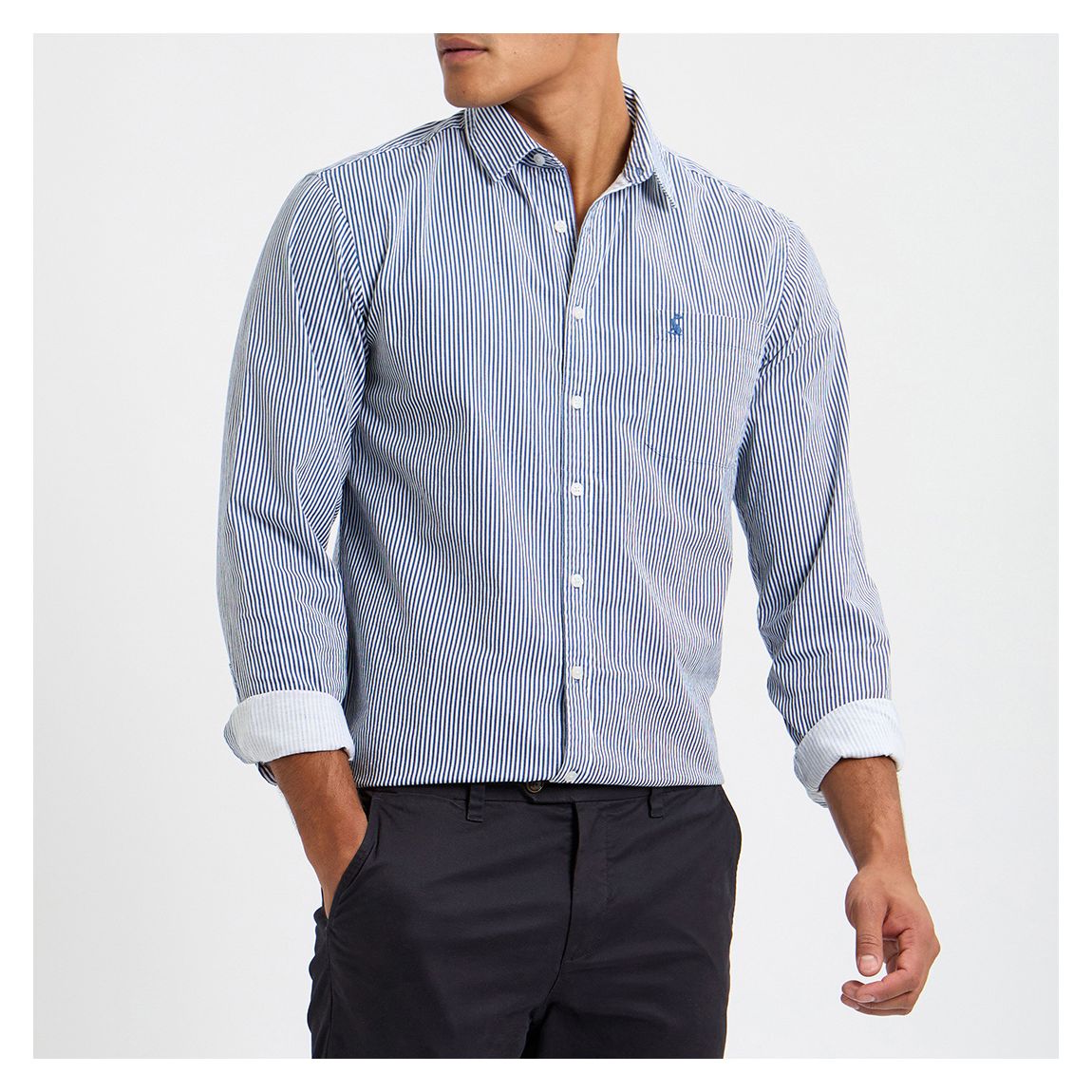 Special Price - Blue Striped Long Sleeve Shirt main product photo
