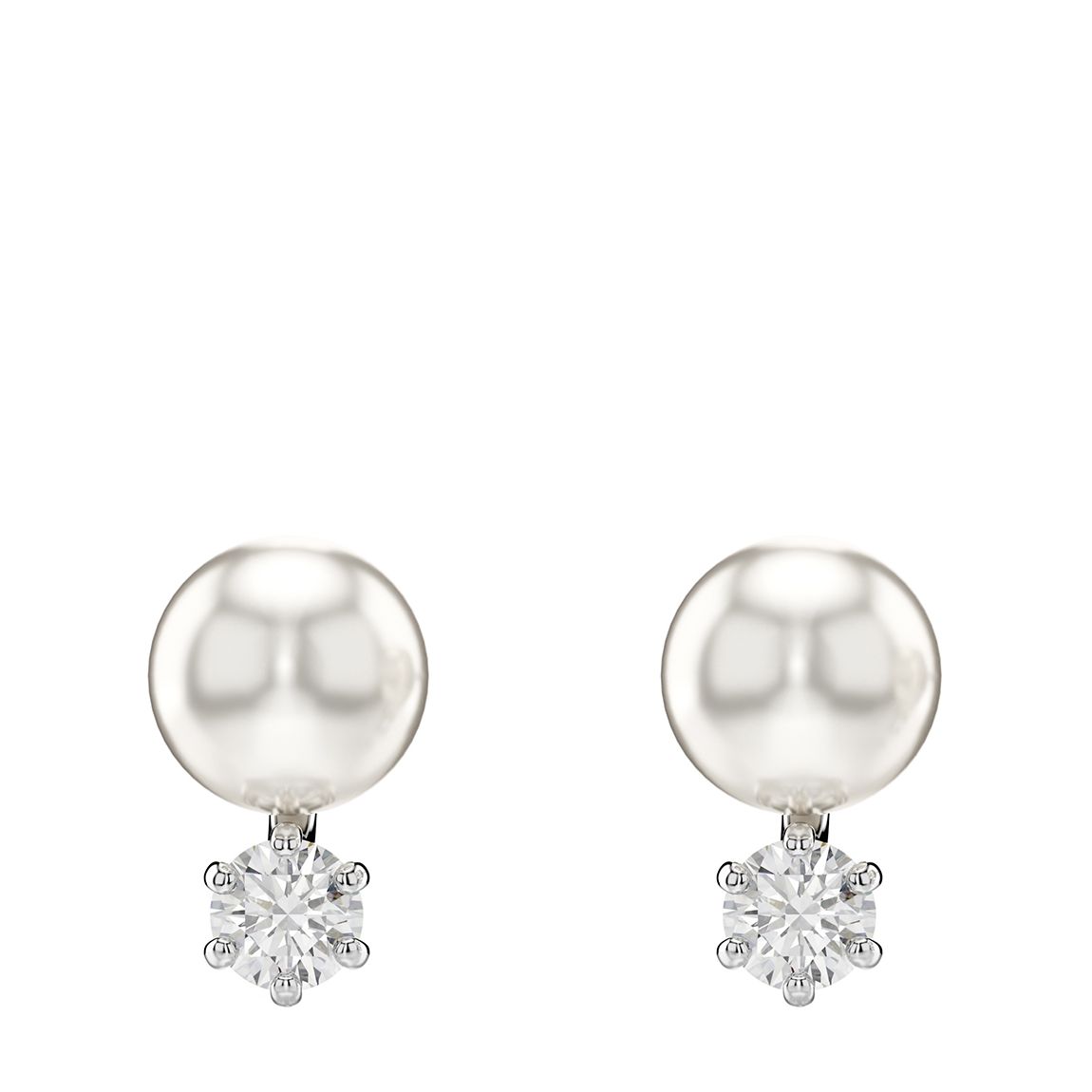 Silver Matrix Stud Earrings main product photo