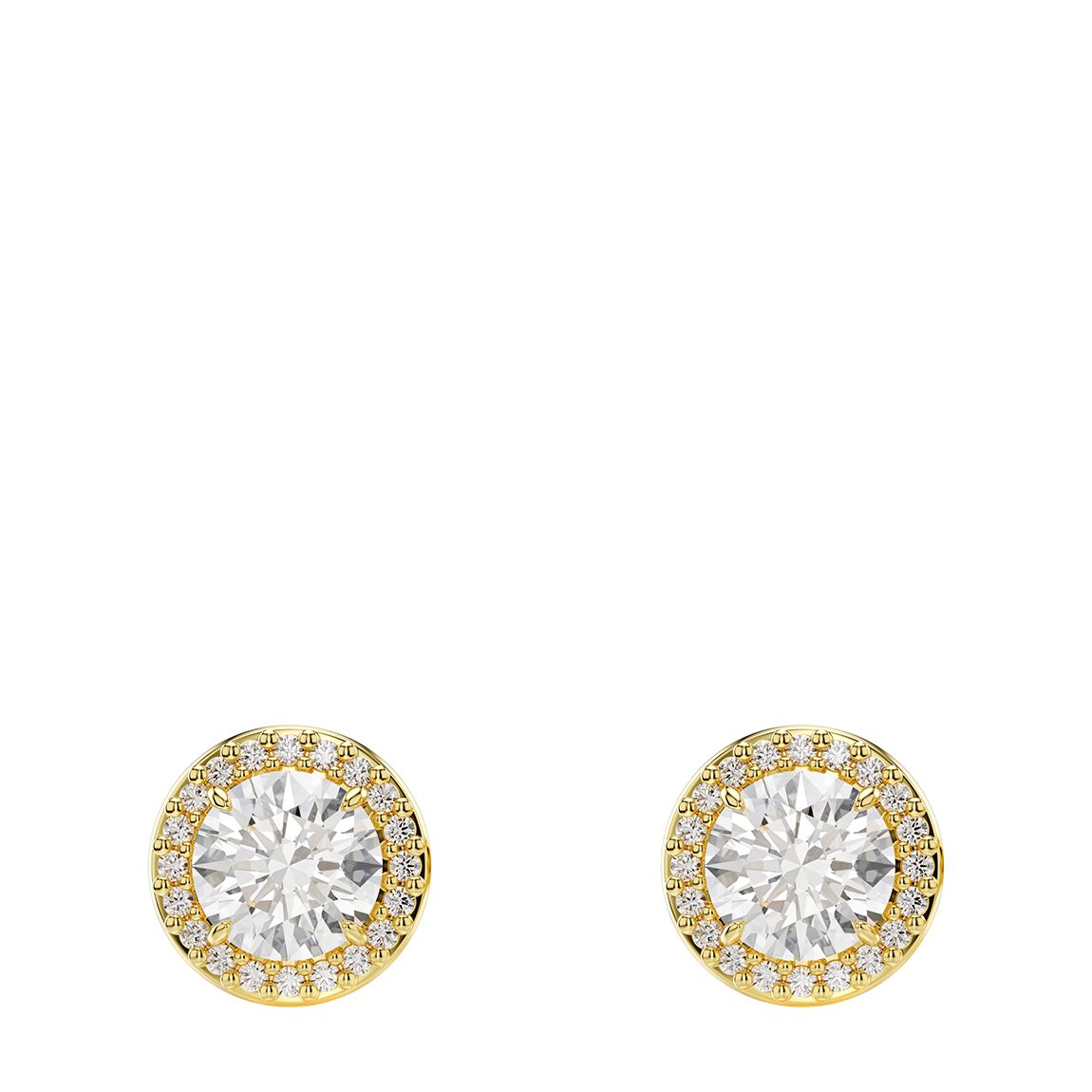 Gold Una Stud Earrings main product photo