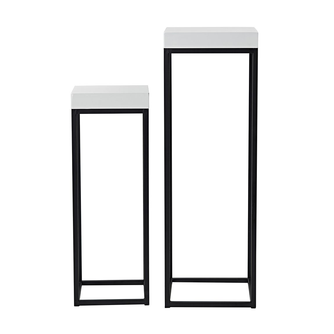 FABIO NEST 2X PLANT STANDS WHITE GLOSS main product photo