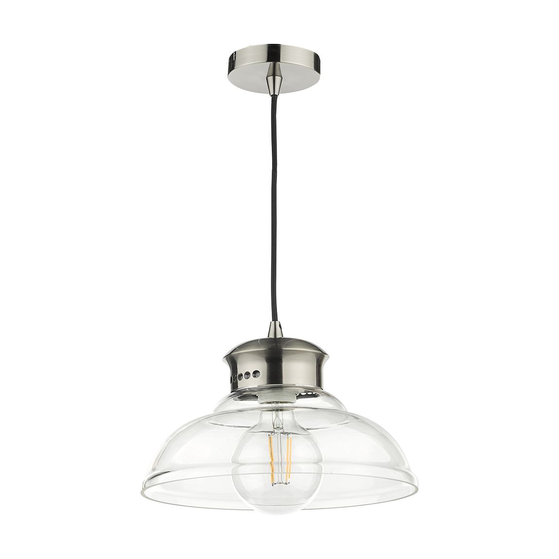 SIREN 1LT PEND ANT CHR CLEAR GLASS main product photo