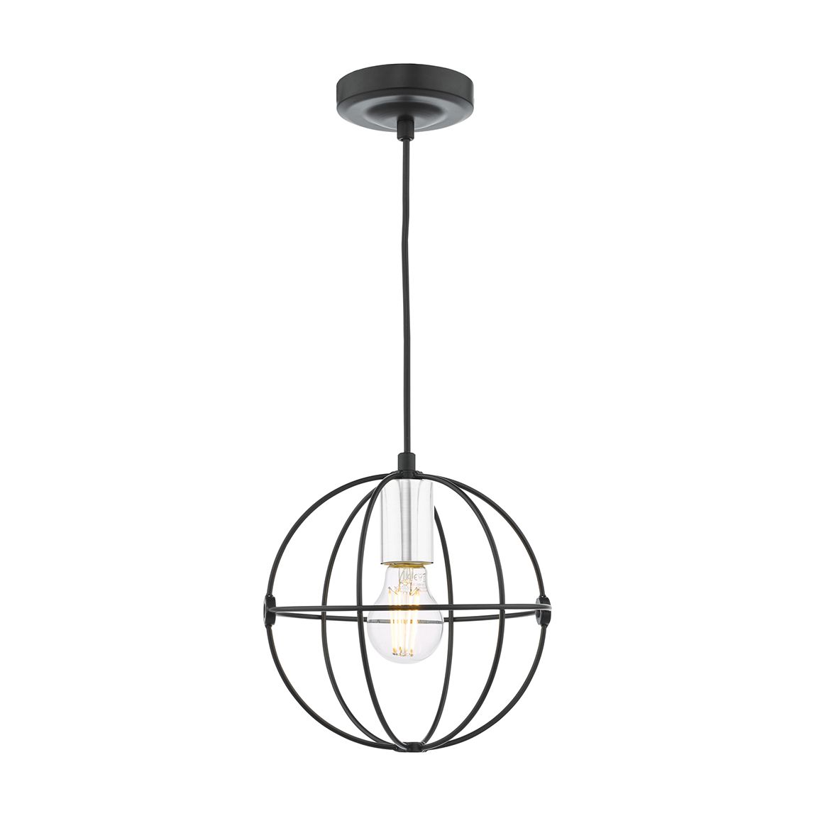 Javari 1Lt Pend Matt Blk/ Pol Chr main product photo